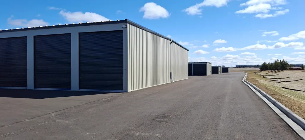 Storage units with roll up doors
