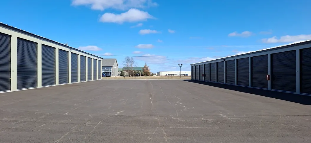 Storage units with roll up doors