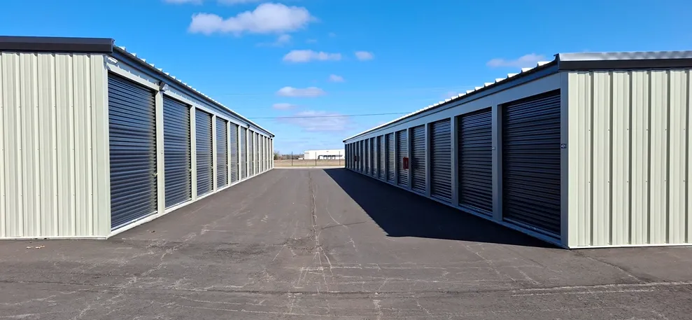 Storage units with roll up doors