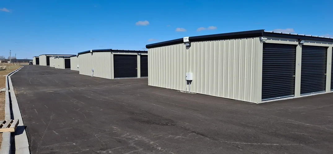 Storage units with roll up doors
