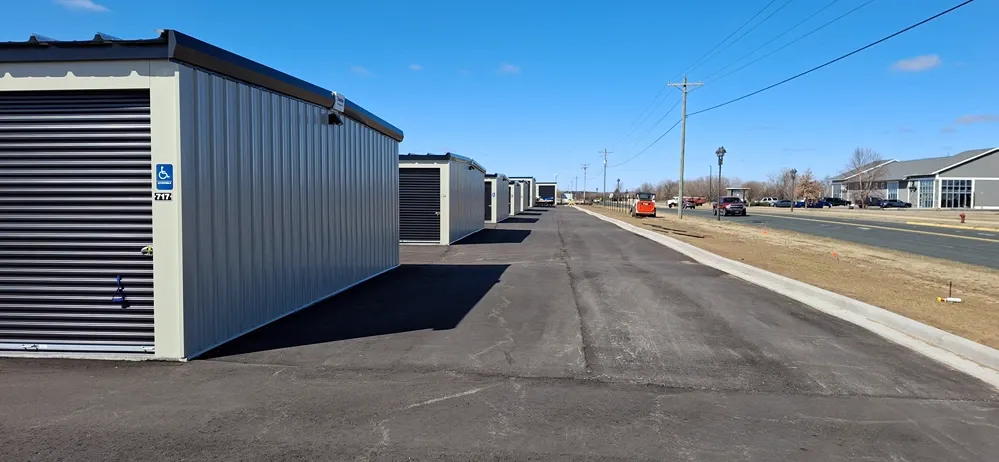 Storage units with roll up doors