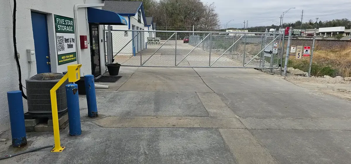 Secured gate with keypad