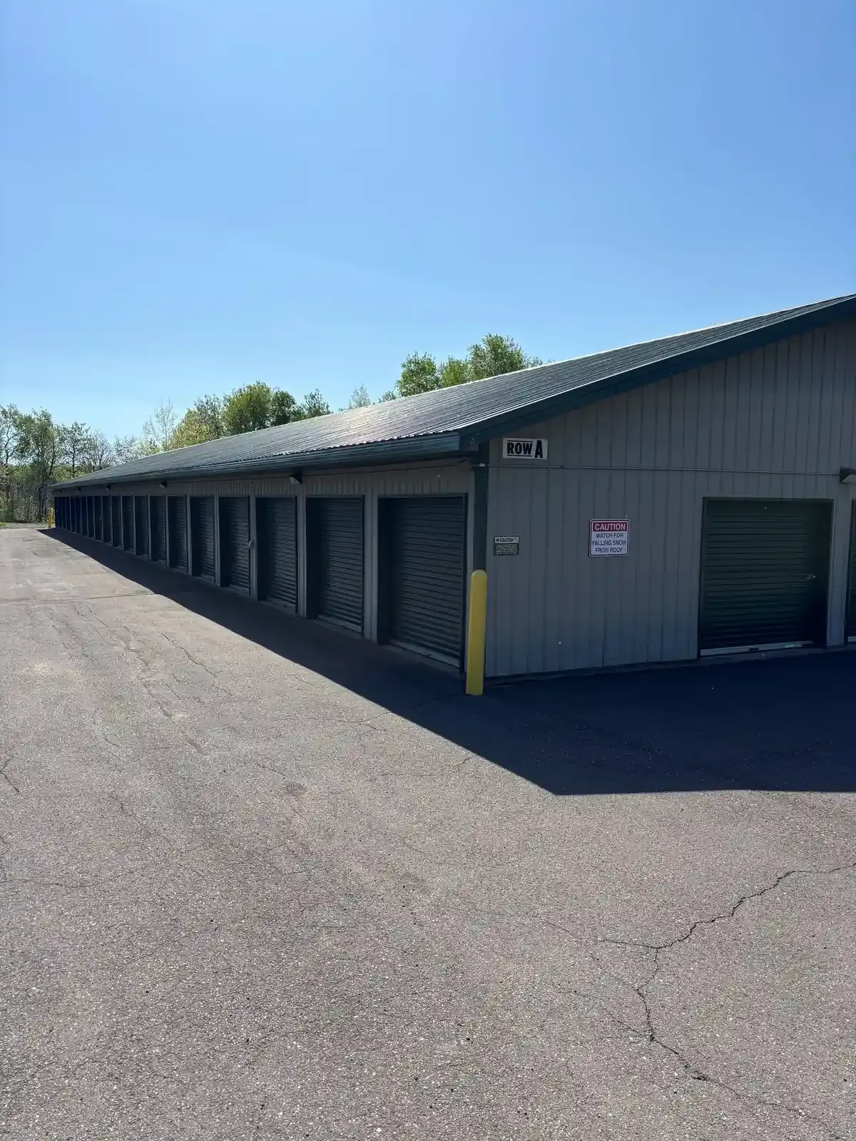 Storage units with roll up doors