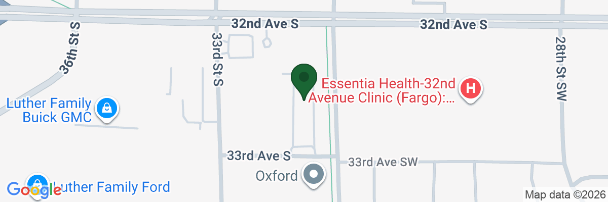 Map showing facility locations