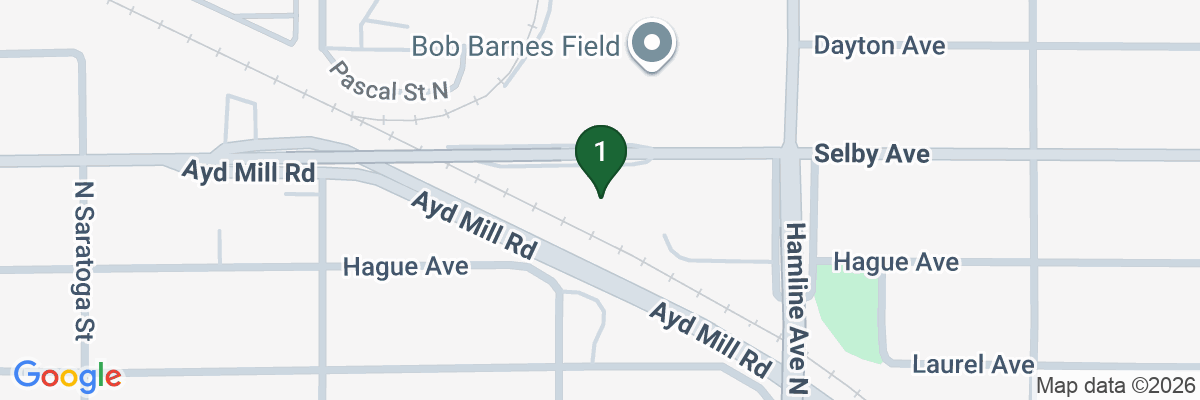 Map showing facility locations