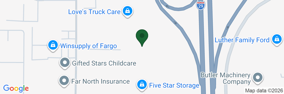 Map showing facility locations