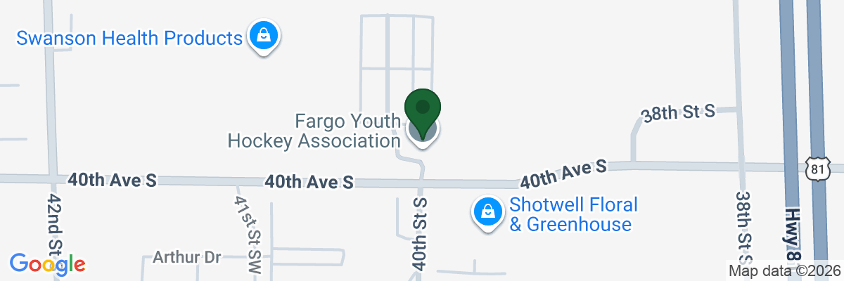 Map showing facility locations