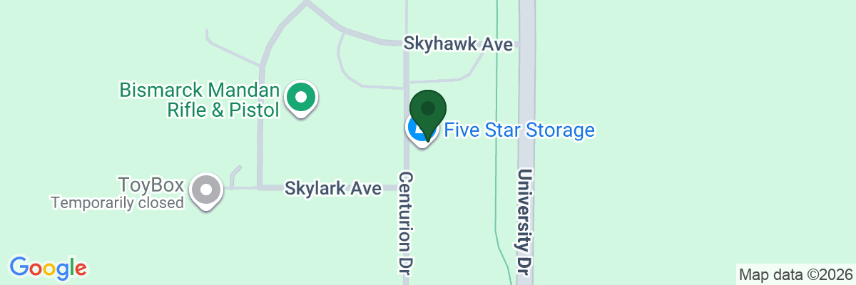Map showing facility locations