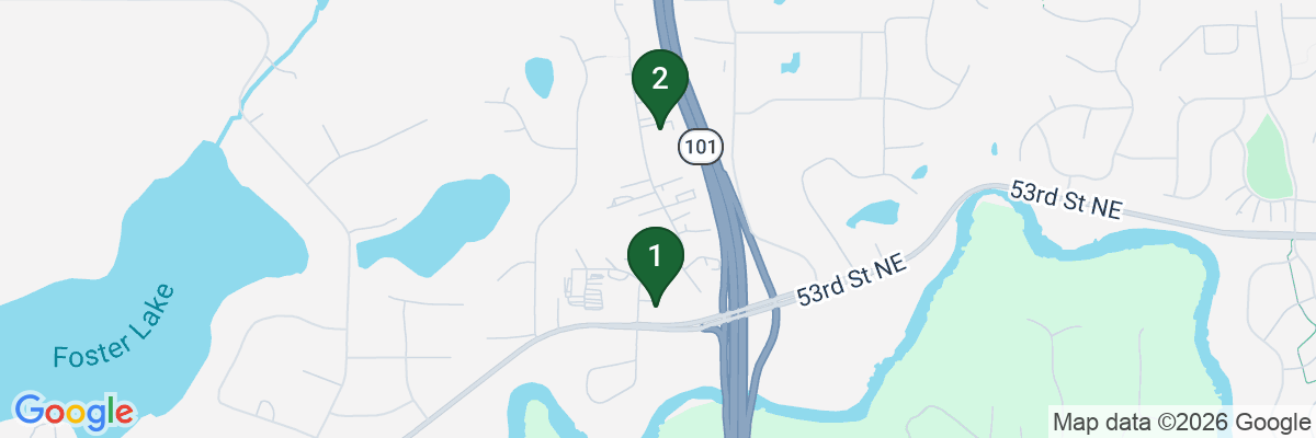 Map showing facility locations