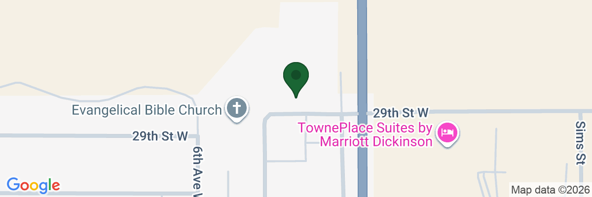 Map showing facility locations