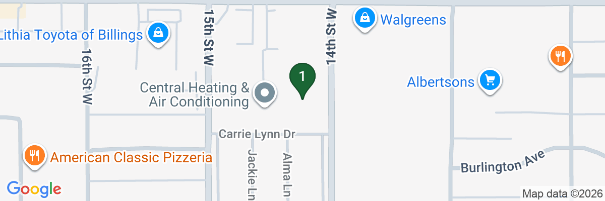 Map showing facility locations