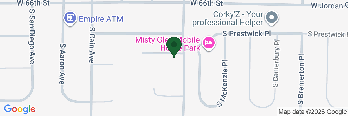 Map showing facility locations