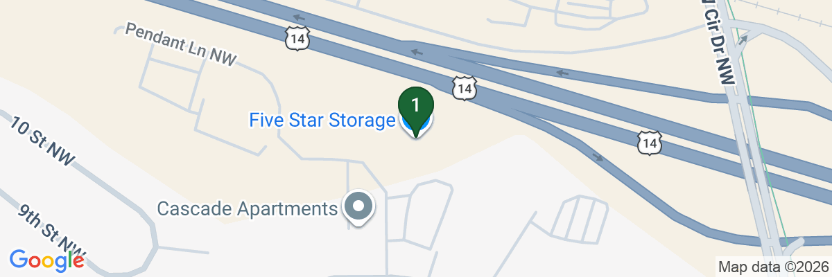 Map showing facility locations