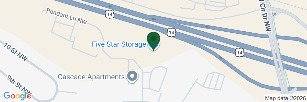 Map showing facility locations
