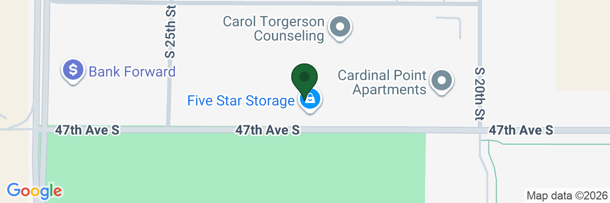 Map showing facility locations
