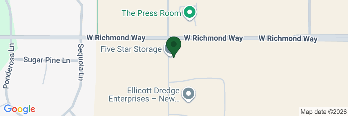 Map showing facility locations