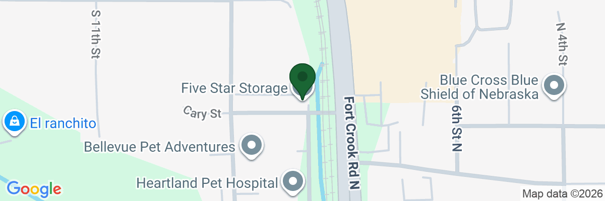Map showing facility locations