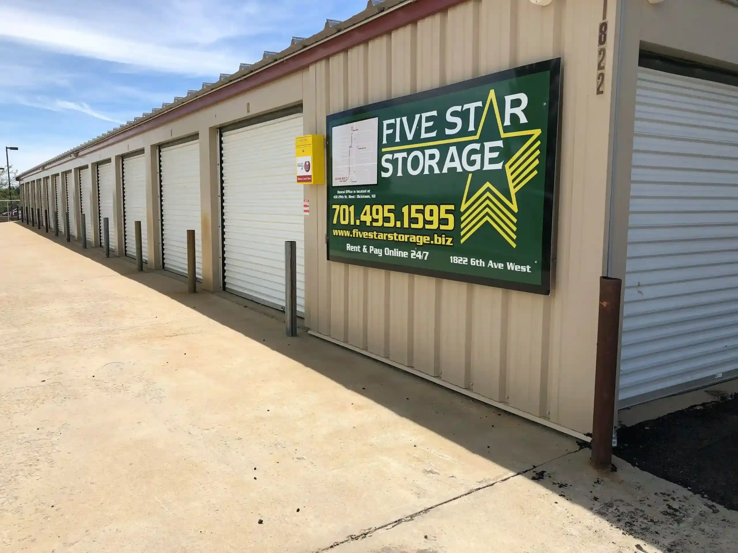 Five Star Storage sign