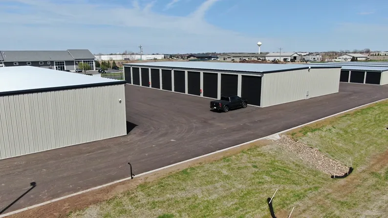 Storage units with roll up doors