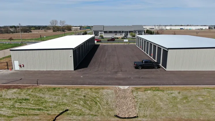 Storage units with roll up doors