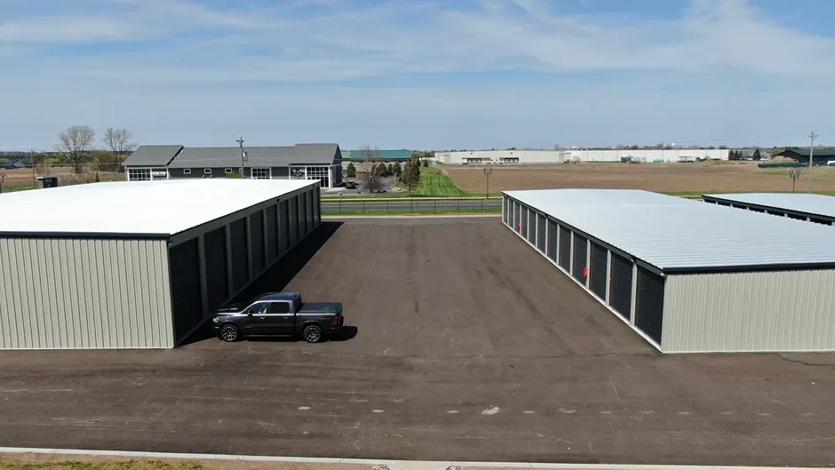 Storage units with roll up doors