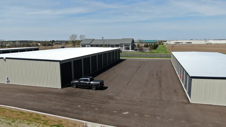 Storage units with roll up doors