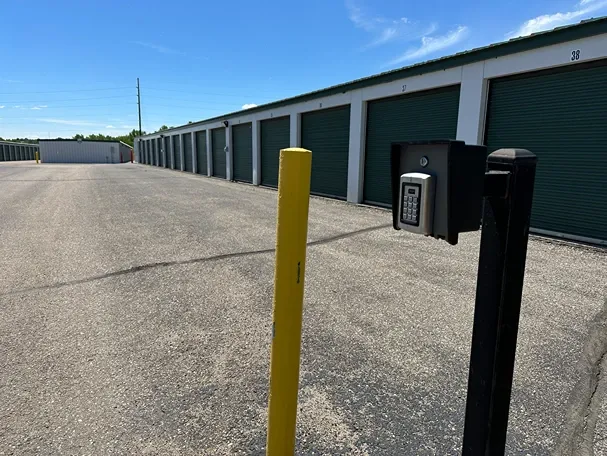 Secured gate with keypad