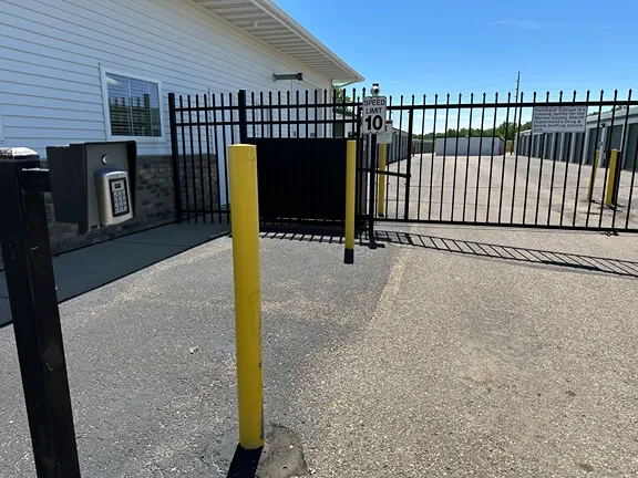 Secured gate with keypad