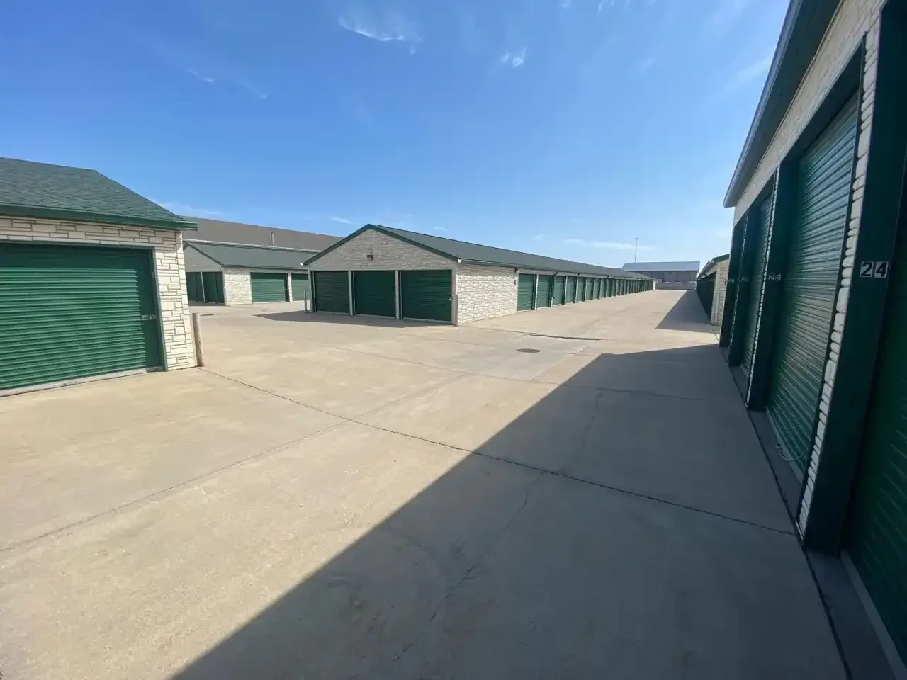 Drive up units at Five Star Storage