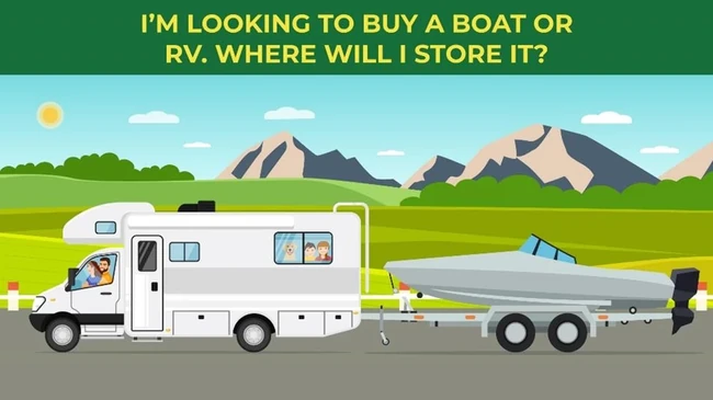 Featured image for I’m Looking to Buy a Boat or RV. Where Will I Store It?